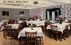 The Willows Dining Room Lancaster, PA Postcard Postcard