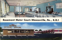 Rosemont Motor Court Wescosville, PA Postcard Postcard