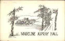 Madeline Aspray Hall Postcard