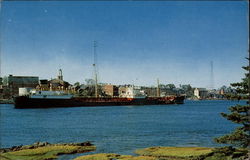 Tanker in the Piscatoqua River Postcard