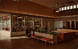 Gift Shop and Lobby, Glass House Restaurant Indiana Toll Road, IN Postcard Postcard