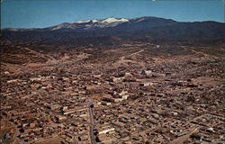 Aerial View of Santa Fe New Mexico Postcard Postcard