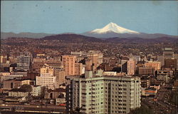 Portland, Oregon and Mt. Hood Postcard