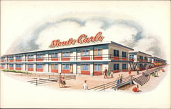 Monte Carlo Beach Motels Postcard