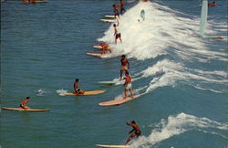 Riding the Surf - A Sport of Kings Cape May, NJ Postcard Postcard