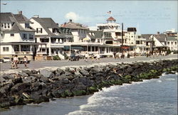 Rock Barrier Atlantic Ocean Shoreline Cape May, NJ Postcard Postcard