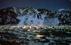 Aspen Colorado at Night Postcard