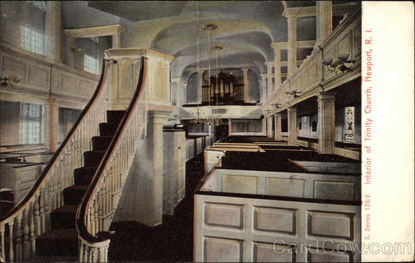 Interior of Trinity Church Newport Rhode Island