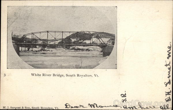 White River Bridge South Royalton Vermont