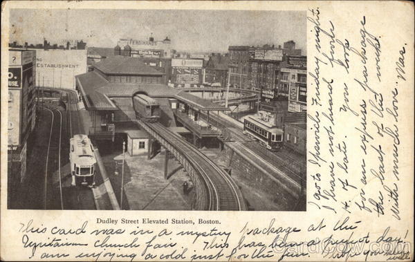 Dudley Street Elevated Station Boston Massachusetts