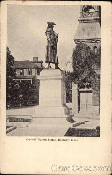 General Warren Statue Roxbury Massachusetts