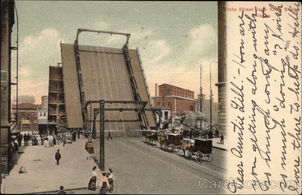 State Street Jack Knife Bridge Chicago Illinois