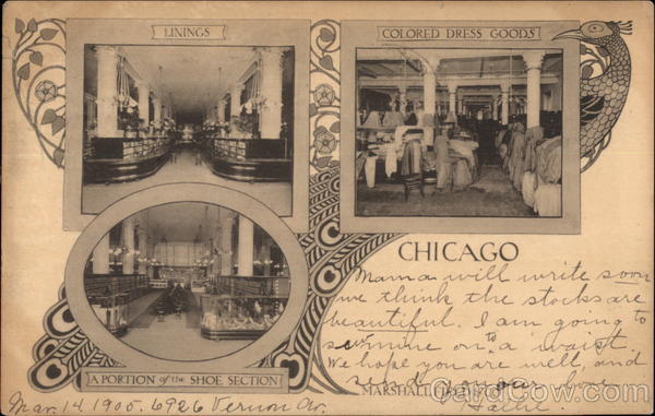 Marshall Field Photo Collage Chicago Illinois