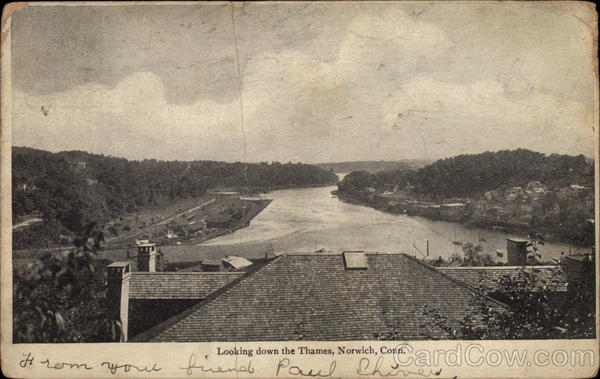 Looking Down The Thames Norwich Connecticut