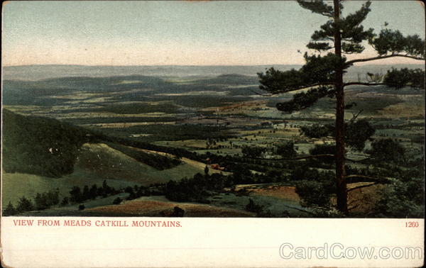 View from Meads, Catskill Mountains Scenic New York