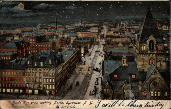 Birds Eye view looking North Syracuse New York