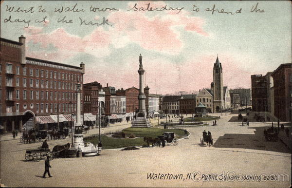 Public Square, Looking East Watertown New York