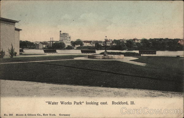 Water Works Park, Looking East Rockford Illinois