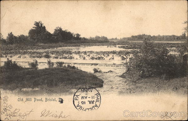 Old Mill Pond Bristol Pennsylvania