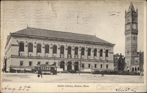Public Library Boston Massachusetts