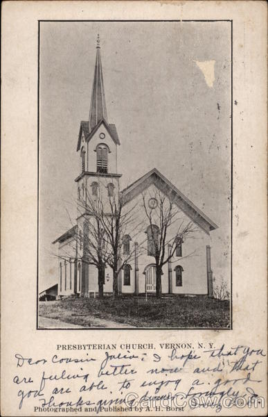 Presbyterian Church Vernon New York A. H. Borst