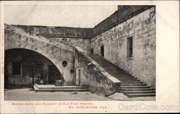 Roman Arch and Runway in Old Fort Marion St. Augustine Florida