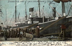 Shipping Cotton Boats, Ships Postcard Postcard