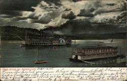 Ohio River By Moonlight Postcard