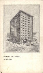 Hotel Buffalo New York Postcard Postcard