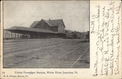 Union Passenger Station White River Junction, VT Postcard Postcard