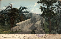 Eliot Memorial Bridge, Blue Hill Reservation Milton, MA Postcard Postcard