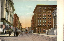 View of Main Street Norfolk, VA Postcard Postcard