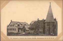 St. Andrew's Church and Parish House Providence, RI Postcard Postcard