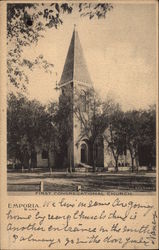 First Congregational Church Emporia, KS Postcard Postcard