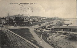 Ocean Road, Narragansett Pier Postcard