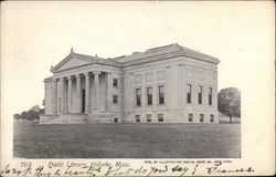 Public Library Holyoke, MA Postcard Postcard