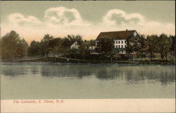 View of The Lakeside and House East Tilton, NH Postcard Postcard