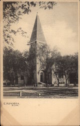First Congregational Church Emporia, KS Postcard Postcard