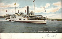 Excursion Steamer "Block Island" Postcard