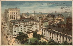 Broadway & Chambers St., Stewart Building Postcard