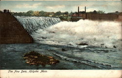 The New Dam Holyoke, MA Postcard Postcard