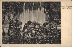 Electric Fountain Lynn, MA Postcard Postcard