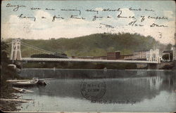 Suspension Bridge Postcard