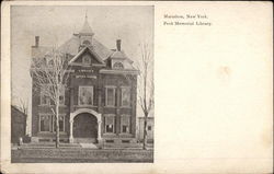 Peck Memorial Library Marathon, NY Postcard Postcard