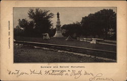 Soldiers' and Sailors' Monument Postcard