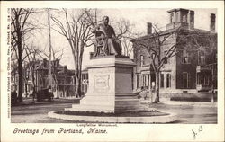 Longfellow Monument Postcard