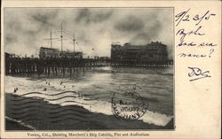 Marchetti's Ship Cabrillo, Pier and Auditorium Venice, CA Postcard Postcard
