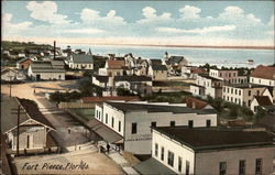 Aerial View of Town Fort Pierce, FL Postcard Postcard