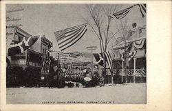 Looking down Broadway Postcard