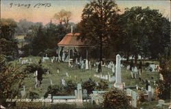 Old Dutch Church, Sleepy Hollow Cemetery Tarrytown, NY Postcard Postcard